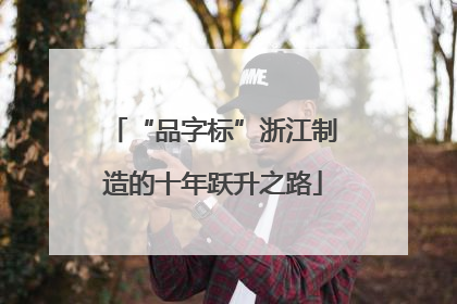 “品字标”浙江制造的十年跃升之路