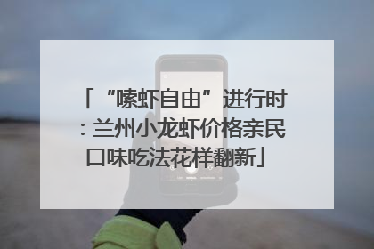 “嗦虾自由”进行时：兰州小龙虾价格亲民口味吃法花样翻新