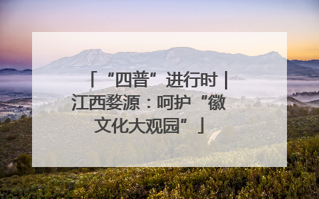 “四普”进行时｜江西婺源：呵护“徽文化大观园”