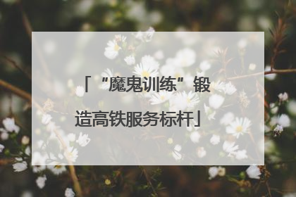 “魔鬼训练”锻造高铁服务标杆