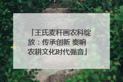王氏麦秆画农科绽放：传承创新 奏响农耕文化时代强音
