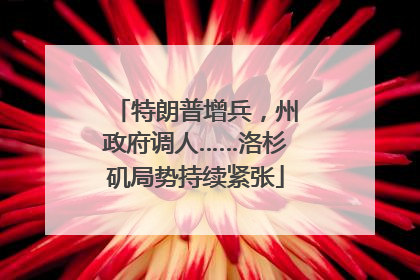 特朗普增兵，州政府调人……洛杉矶局势持续紧张