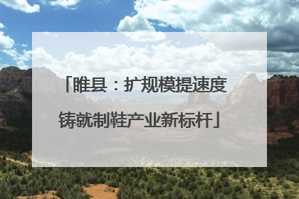 睢县：扩规模提速度 铸就制鞋产业新标杆