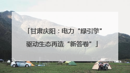 甘肃庆阳：电力“绿引擎” 驱动生态再造“新答卷”