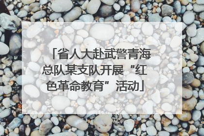 省人大赴武警青海总队某支队开展“红色革命教育”活动