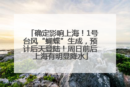 确定影响上海！1号台风“蝴蝶”生成，预计后天登陆！周日前后上海有明显降水