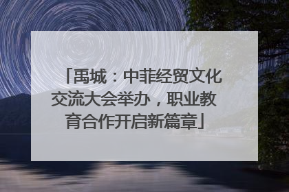 禹城：中菲经贸文化交流大会举办，职业教育合作开启新篇章