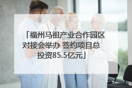 福州马祖产业合作园区对接会举办 签约项目总投资85.5亿元