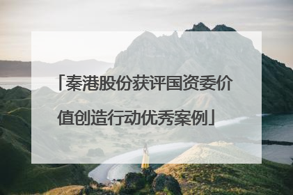 秦港股份获评国资委价值创造行动优秀案例