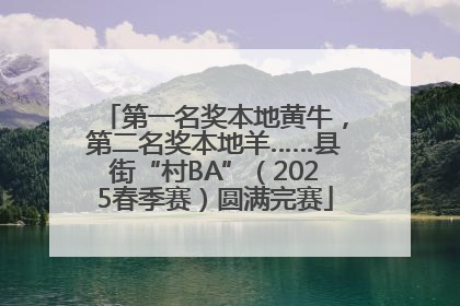 第一名奖本地黄牛，第二名奖本地羊……县街“村BA”（2025春季赛）圆满完赛