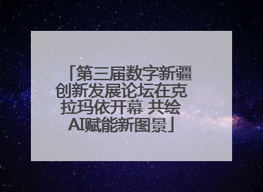 第三届数字新疆创新发展论坛在克拉玛依开幕 共绘AI赋能新图景