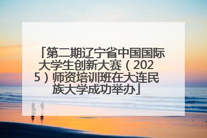 第二期辽宁省中国国际大学生创新大赛（2025）师资培训班在大连民族大学成功举办