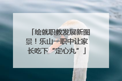 绘就职教发展新图景！乐山一职中让家长吃下“定心丸”