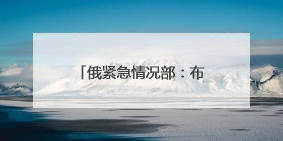 俄紧急情况部：布良斯克州桥梁坍塌事故已致7死47伤
