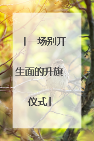 一场别开生面的升旗仪式