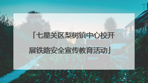 七星关区梨树镇中心校开展铁路安全宣传教育活动