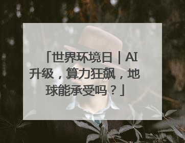 世界环境日｜AI升级，算力狂飙，地球能承受吗？