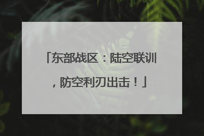东部战区：陆空联训，防空利刃出击！
