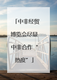 中非经贸博览会尽显中非合作“热度”