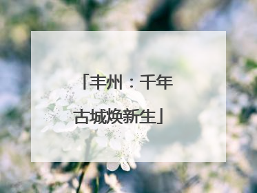 丰州：千年古城焕新生