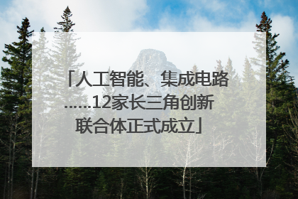 人工智能、集成电路……12家长三角创新联合体正式成立