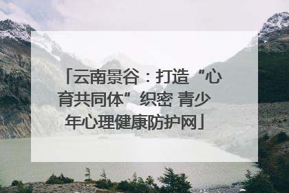 云南景谷：打造“心育共同体”织密 青少年心理健康防护网