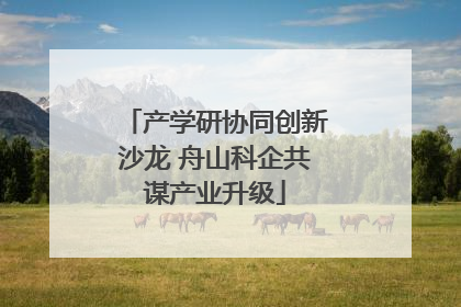 产学研协同创新沙龙 舟山科企共谋产业升级