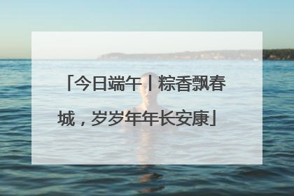 今日端午丨粽香飘春城，岁岁年年长安康