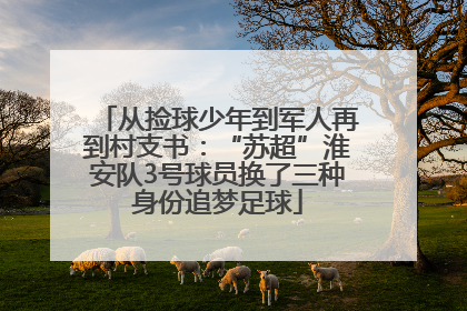 从捡球少年到军人再到村支书：“苏超”淮安队3号球员换了三种身份追梦足球