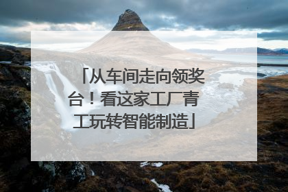 从车间走向领奖台！看这家工厂青工玩转智能制造
