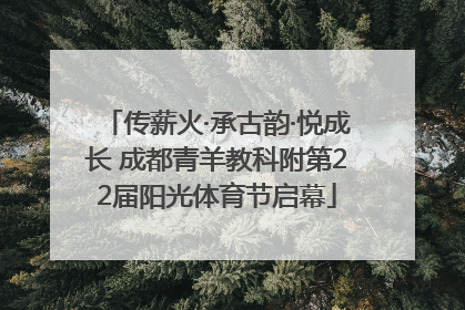 传薪火·承古韵·悦成长 成都青羊教科附第22届阳光体育节启幕