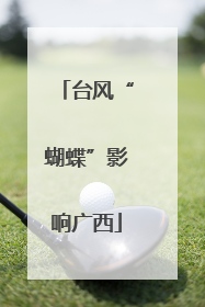 台风“蝴蝶”影响广西