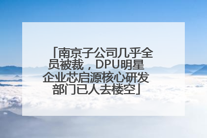 南京子公司几乎全员被裁，DPU明星企业芯启源核心研发部门已人去楼空