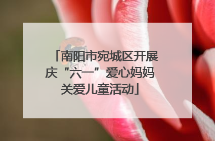 南阳市宛城区开展庆“六一”爱心妈妈关爱儿童活动