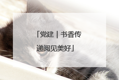 党建｜书香传递阅见美好