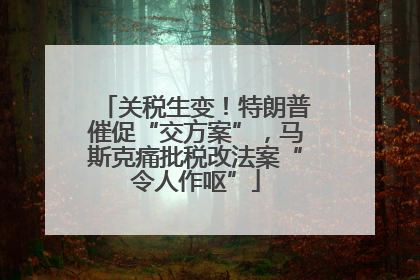 关税生变！特朗普催促“交方案”，马斯克痛批税改法案“令人作呕”