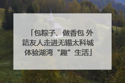 包粽子、做香包 外籍友人走进无锡太科城体验湖湾“趣”生活