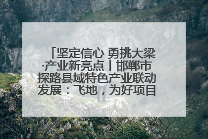 坚定信心 勇挑大梁·产业新亮点丨邯郸市探路县域特色产业联动发展：飞地，为好项目跨域安个家