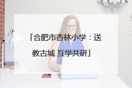 合肥市杏林小学：送教古城 互学共研