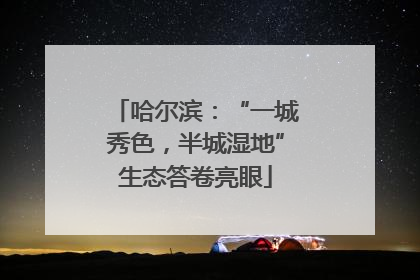 哈尔滨：“一城秀色，半城湿地”生态答卷亮眼