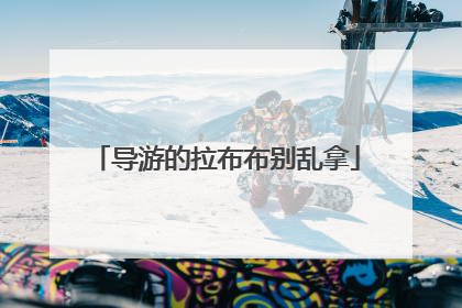导游的拉布布别乱拿