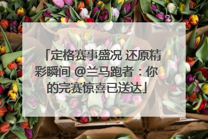 定格赛事盛况 还原精彩瞬间 @兰马跑者：你的完赛惊喜已送达