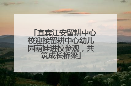 宜宾江安留耕中心校迎接留耕中心幼儿园萌娃进校参观，共筑成长桥梁