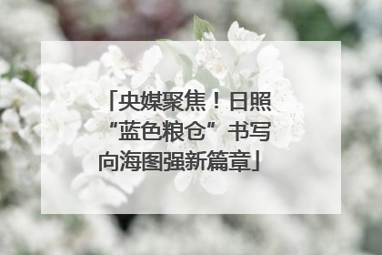 央媒聚焦！日照“蓝色粮仓”书写向海图强新篇章