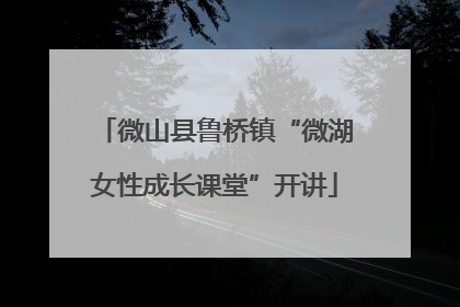 微山县鲁桥镇“微湖女性成长课堂”开讲