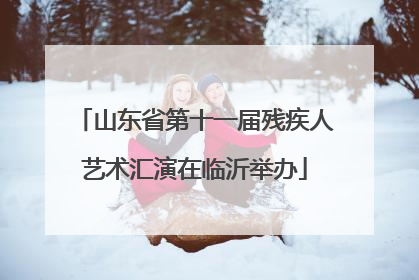 山东省第十一届残疾人艺术汇演在临沂举办