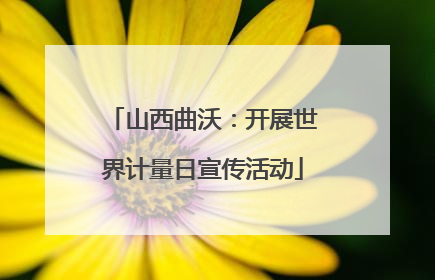 山西曲沃：开展世界计量日宣传活动