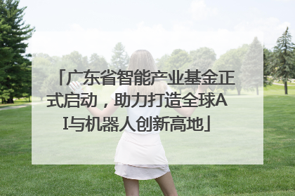 广东省智能产业基金正式启动，助力打造全球AI与机器人创新高地