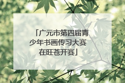 广元市第四届青少年书画传习大赛在旺苍开赛