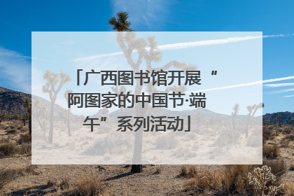 广西图书馆开展“阿图家的中国节·端午”系列活动
